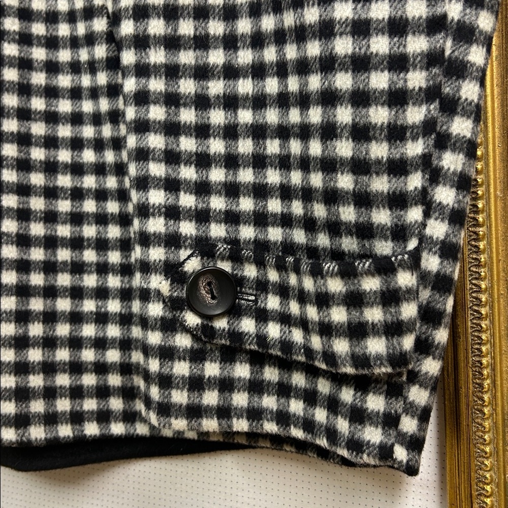 ZARA Women’s Check Wool-Blend Jacket • NWOT • Size S - Picture 3 of 7
